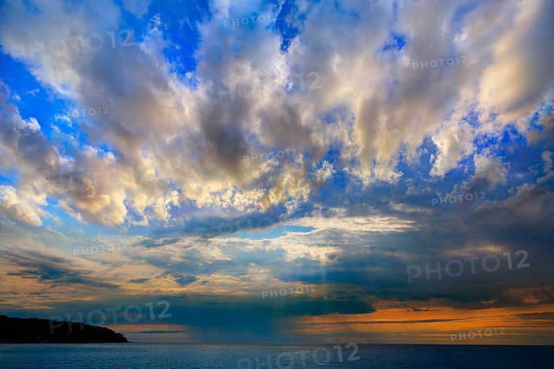 Lloret de Mar beach sunset in costa Brava of Catalonia spain