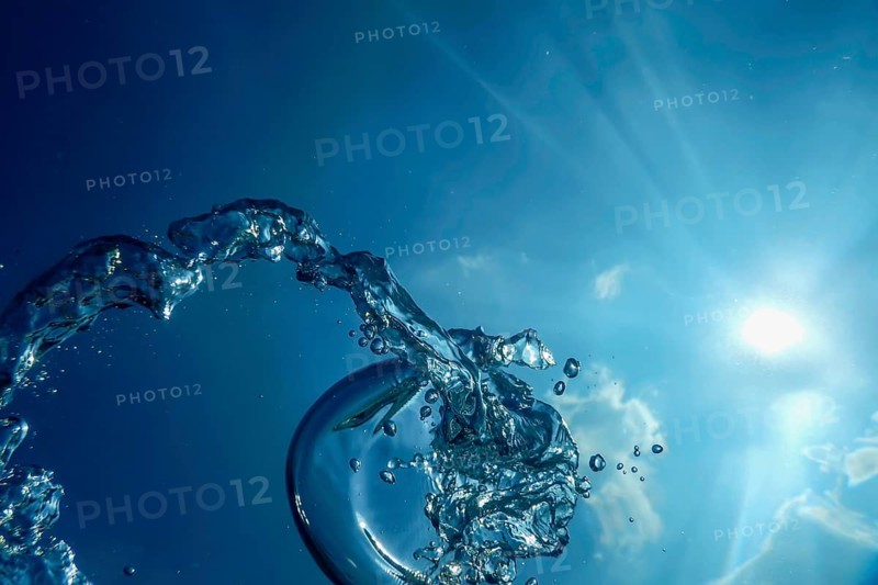 Underwater Bubbles Sunlight, Underwater background Bubbles Water Surface