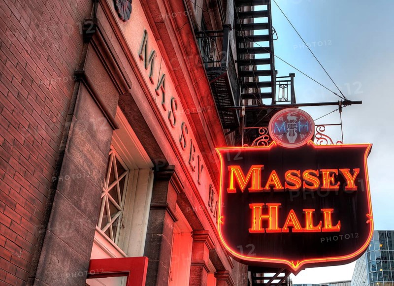 Massey Hall Toronto sign exterior Concert Hall