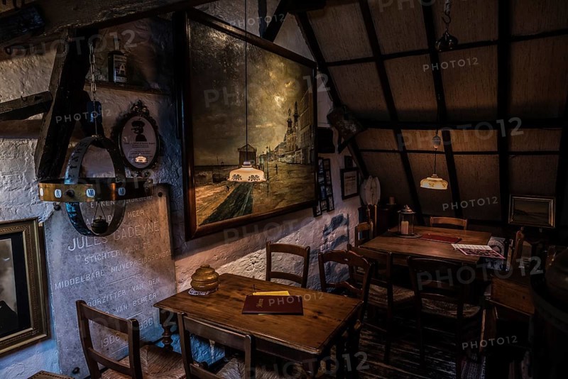 Blankenberge, Flanders, Belgium, 10 30 2018: Vintage interior of the traditional Majutte house, Europe