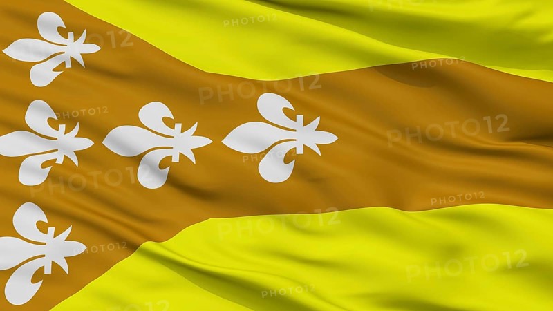 Dorado City Flag, Country Puerto Rico, Closeup View, 3D Rendering