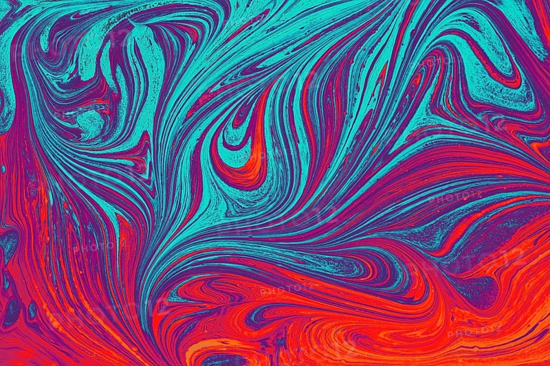 Ebru marble effect pattern design for print
