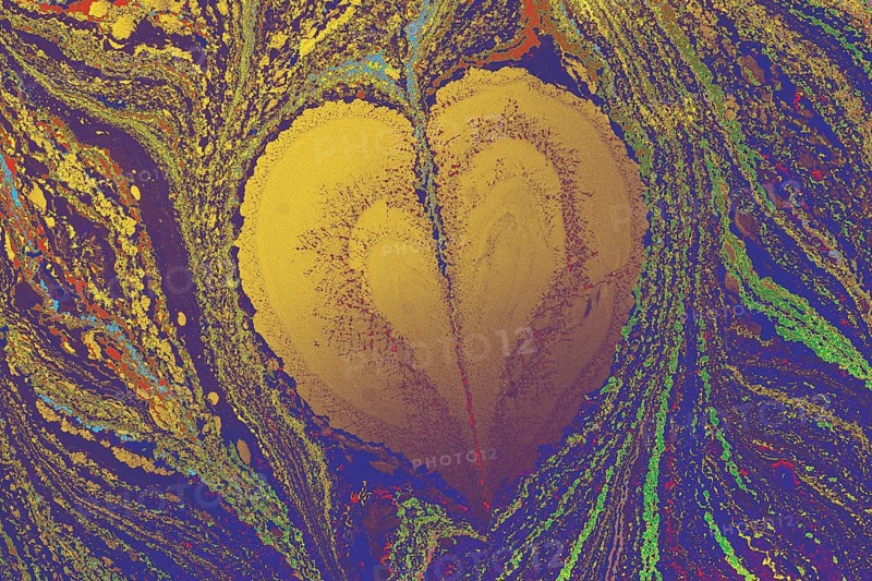 Ebru marble conch effect surface pattern design for print