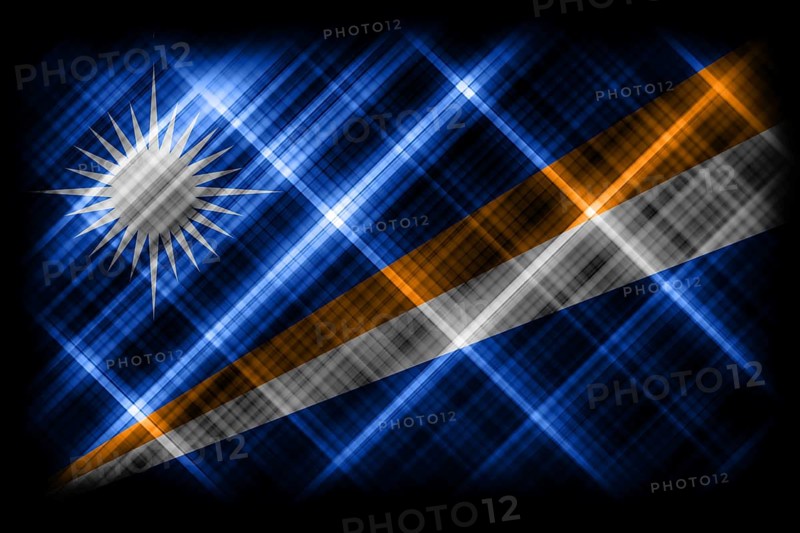 Marshall Islands flag, national flag, modern flag background