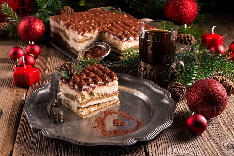 Christmas tiramisu