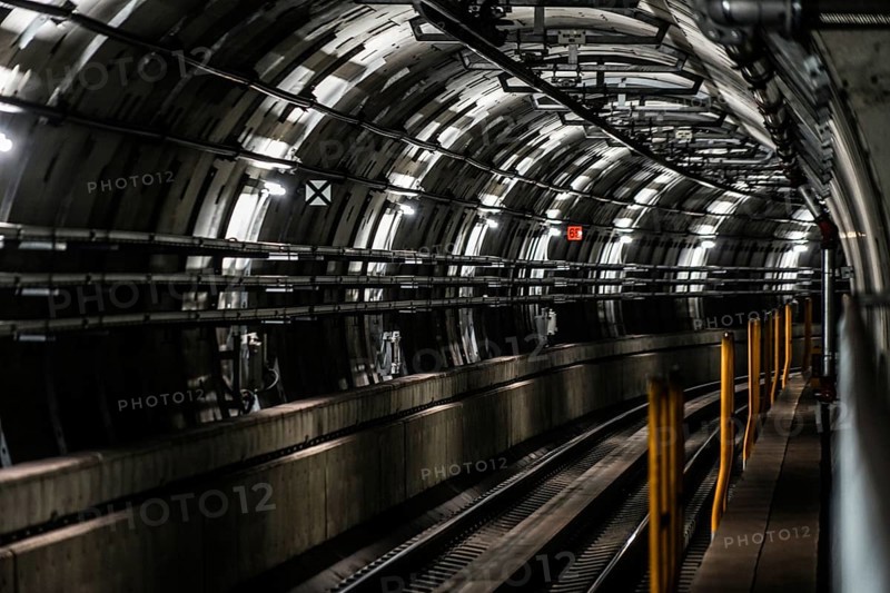 Sendai municipal subway tunnel. Shooting Location: Sendai, Miyagi Prefecture