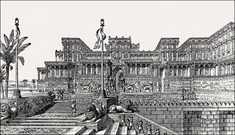 Assyrian King Sennacherib's Palace Without Rival at Nineveh, 8th century BC