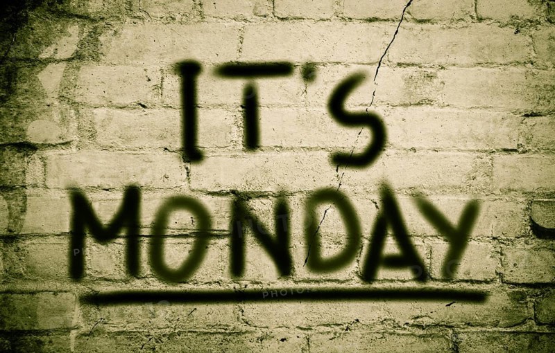 It's Monday Concept