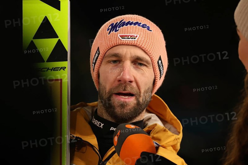 Pius Paschke (SC Kiefersfelden) during the interview after the qualification for the opening ski jumping event of the 73rd Four Hills Tournament in Oberstdorf, Oberstdorf, Germany / Germany
