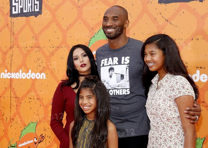 Kobe Bryant, Vanessa Bryant, Gianna Maria Onore Bryant and Natalia Diamante Bryant at the Nickelodeon Kids' Choice Sports Awards 2016 held at the UCLA's Pauley Pavilion in Westwood, USA on July 14, 2016., Westwood, California, USA, North America