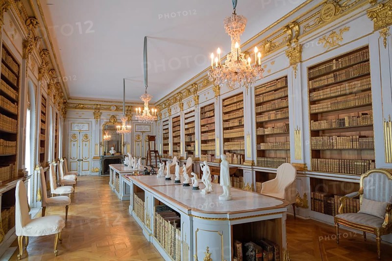 Library, Biblioteket, Drottningholm Castle, Ekerö Municipality, Stockholms län Province, Sweden, Europe