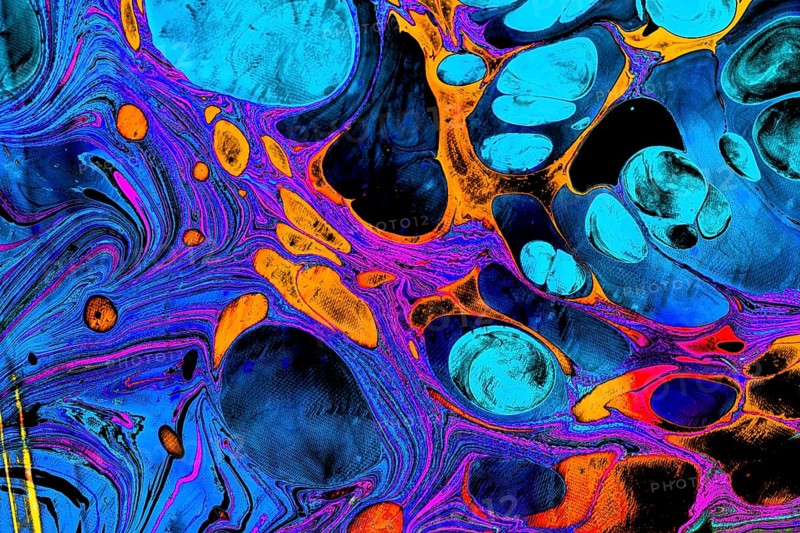 Traditional Ottoman Turkish abstract marbling art patterns as background