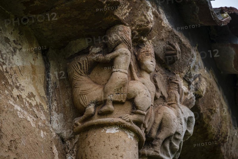 Church of Santa María La Mayor, Romanesque, 12th century, Villacantid, Cantabria, Spain, Europe