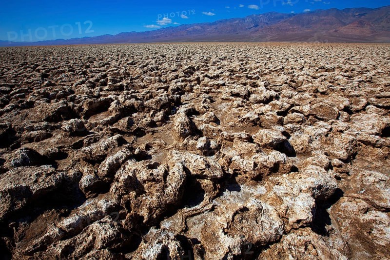 Devils golf course Death Valley salt clay formations National Park California