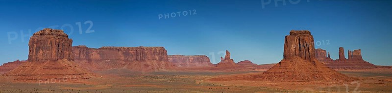 Panorama of Monument Valley as seen from Artist Point, Arizona
