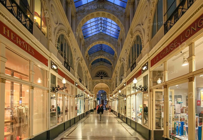 Historic shopping arcade Passage Pommeraye in the Graslin neighbourhood, Nantes, Loire-Atlantique department, Pays de la Loire region, France, Europe