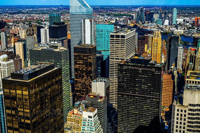 The view from the Rockefeller Center (Top of the Rock). Shooting Location: New York, Manhattan