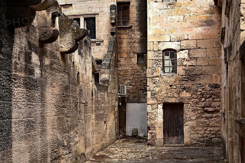 Le Village, an alley, old houses