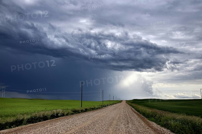 Prairie Storm Clouds Canada Saskatchewan Dramatic Summer