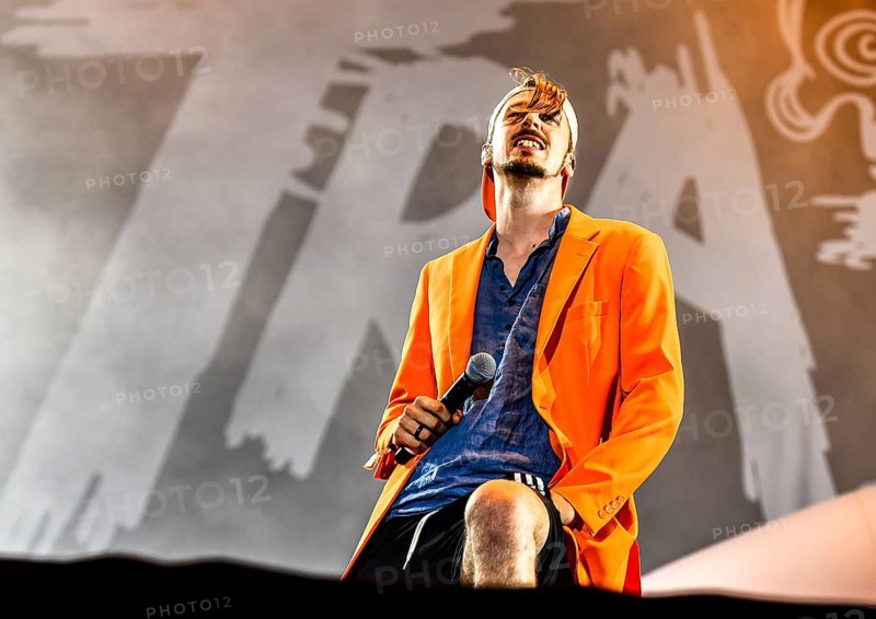 The band Trailerpark Alligatoah (buergerl.Lukas Strobel) at the Helene Beach Festival 2018