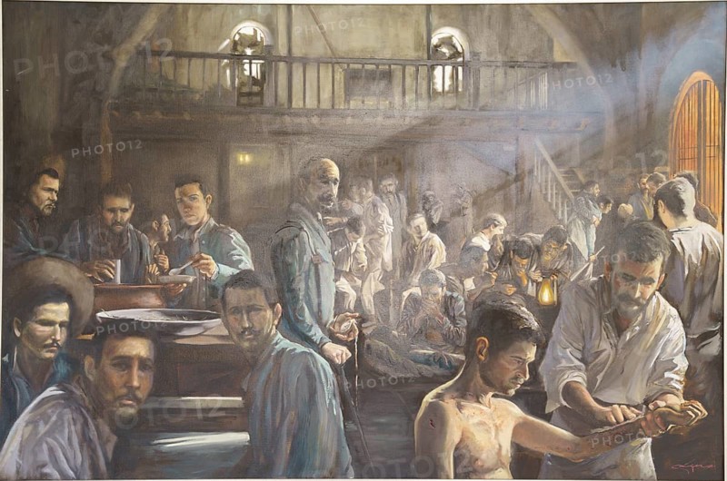 Luces y sombra de Baler, image of the last of the Philippines during the siege of Baler, Antonio Gazquez Medina, Majorca, Balearic Islands, Spain, Europe