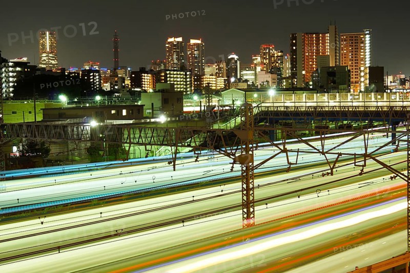 Train trajectory (Kanagawa Prefecture Yokohama City). Shooting Location: Yokohama-city kanagawa prefecture
