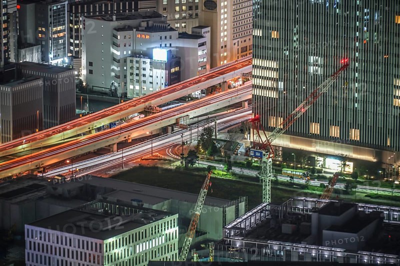 Night view seen from the Yokohama Landmark Tower. Shooting Location: Yokohama-city kanagawa prefecture