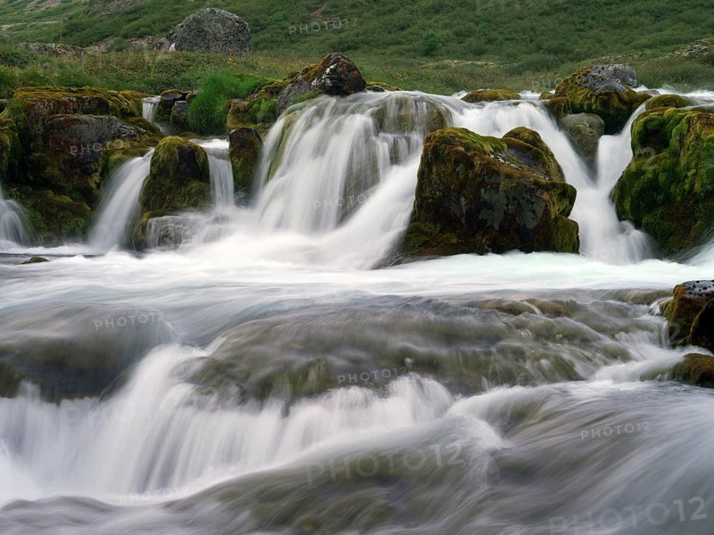 Hundafoss waterfall at Dynjandi in Iceland