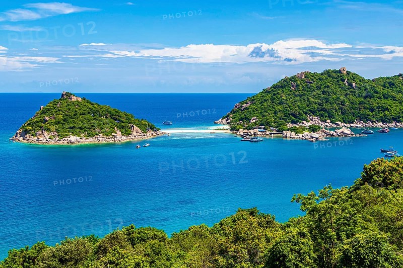 Most beautiful beaches. Koh Nang Yuan Beach near Koh Tao Koh in Thailand Surat Thani