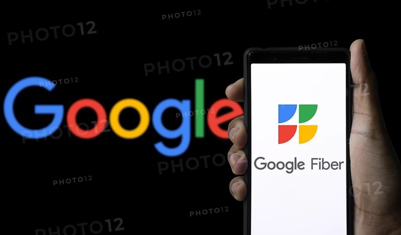 Google Fiber Logo on Smartphone
