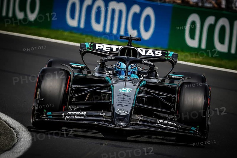 George Russell of Great Britain drives the Mercedes AMG Petronas F1 Team W16 during third practice in the 2025 Australian Grand Prix at Albert Park in Melbourne, Australia, Oceania