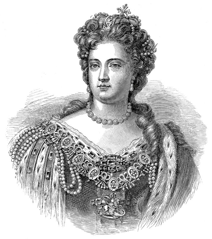 Anne Stuart, 1665 - 1714, Queen of England, Scotland and Ireland