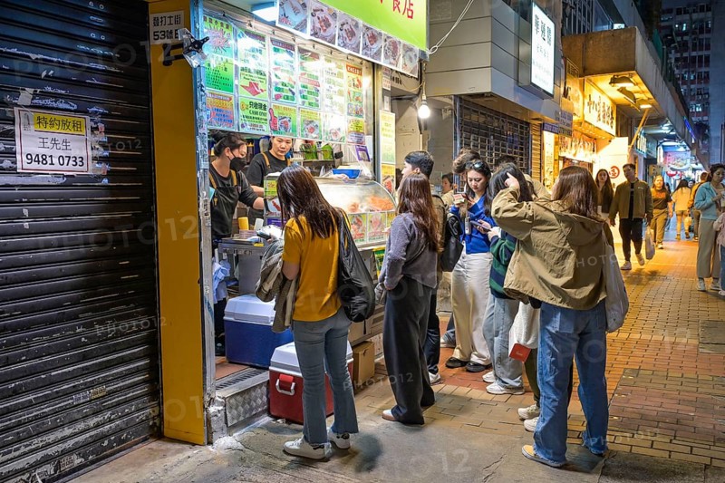 Snack bar, sausage stand, Kowloon, Hong Kong, People's Republic of China, Asia