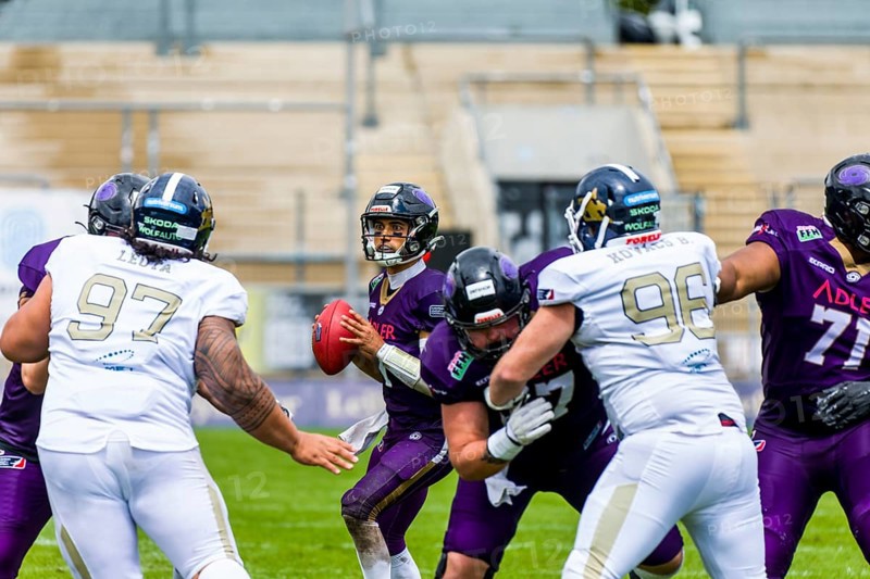 European League of Football, ELF/ Game :   Fehervar Enthroners at  Frankfurt Galaxy on July. 30. 2023 in the PSD Bank Arena , Frankfurt ,  Germany the Gazi Stadium , Stuttgart ,  Germany, Europe