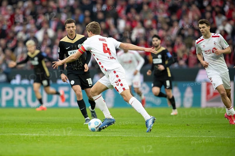 (DFL/DFB REGULATES PROHIBIT ANY USE OF PHOTOGRAPHS AS IMAGE SEQUENCES AND/OR QUASI-VIDEO), RheinEnergieStadion, Cologne, North Rhine-Westphalia, Timo Hübers (1.FC Köln, Defence, #4), 2nd Bundesliga, 1.FC Köln, SV 07 Elversberg on 25.01.2025 at RheinEnergieStadion in Cologne Germany