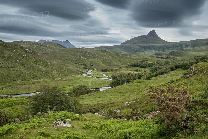 Landscape in the western Highlands near Ullapool, Scotland, Great Britain