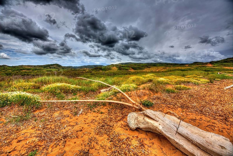 Menorca dramatic landscape in north cala pregonda