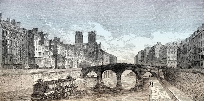 Pont Saint-Michel, Paris, France, 1857, Europe