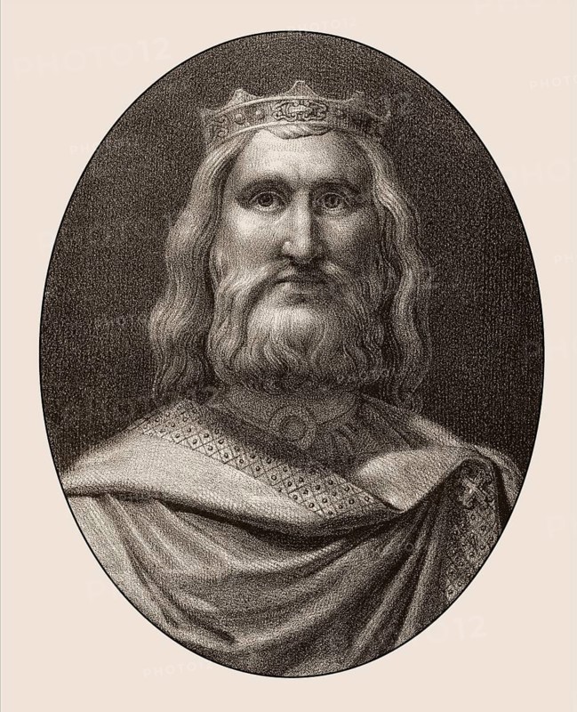 Clovis, Chlodovechus, Chlodwig I., Chlodowech, 466-511, King of the Franks of the Merovingian dynasty, digitally edited