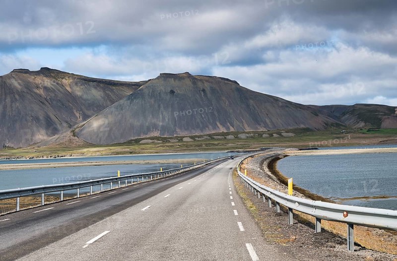 Road and Mountains of Snaefellnes Peninsula, Iceland, Grundarfjörður, Europe