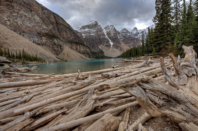 Morraine Lake Alberta Rocky Mountains Canada emerald color