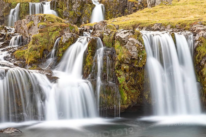 Kirkjufell waterfall long exposure, Iceland, Europe
