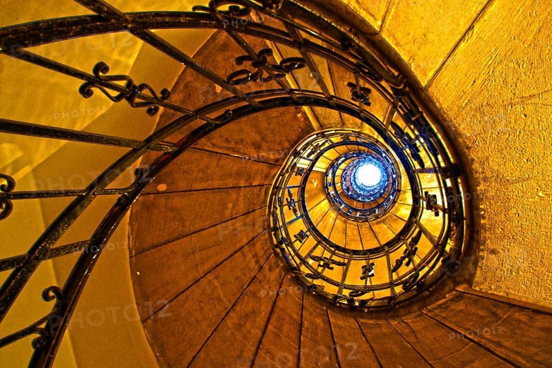 St. Stephens Basilica of the spiral staircase. Shooting Location: Hungary, Budapest