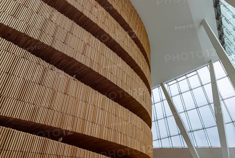 A picture of the interior design of the Oslo Opera House