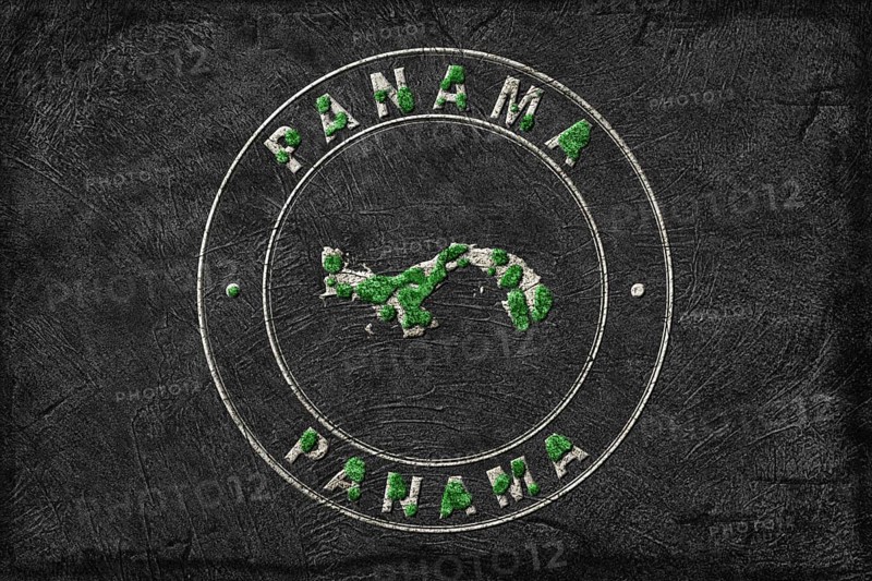 Map of Panama Reforestation Green Agenda, Climate Message