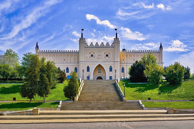 Main Entrance Gate of the Neo-gothic Part of Lublin Castle Lublin, Poland, Europe
