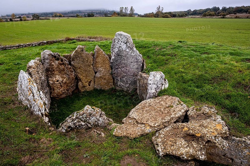 Dolmen of the Cotorrita, Neolithic burial chamber, municipality of Los Altos, Las Merindades, Burgos, Spain, Europe