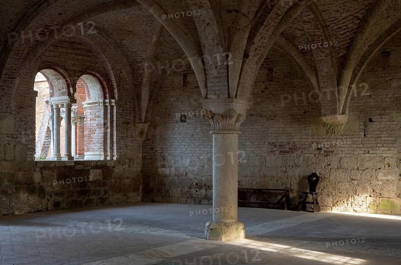San Galgano, Cistercian monastery ruins, chapter house