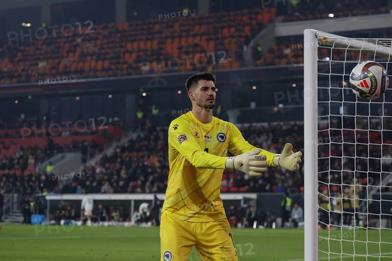 Goalkeeper Nikola Vasilj (FC St. Pauli Bosnia-Herzegovina) conceded 7 goals in the UEFA Nations League match: Germany v Bosnia-Herzegovina, Freiburg, Germany / Germany