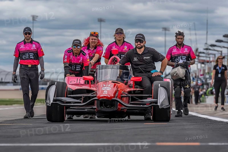 The crew of Dale Coyne Racing Honda prepare their race cars for the Big Machine Music City Grand Prix Presented by Gainbridge at Nashville Superspeedway in Lebanon TN, Lebanon, United States of America, Asia